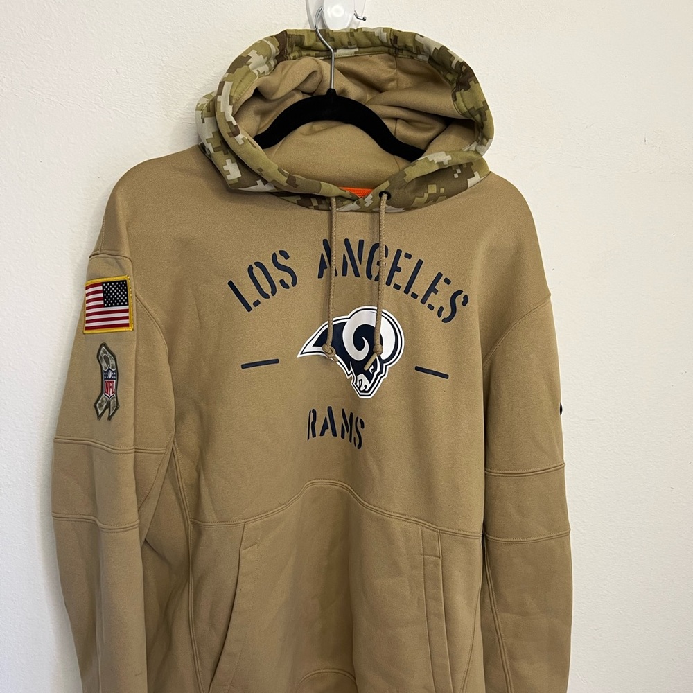 Large dri fit Camo LA Chargers PullOver Sweat shirt.